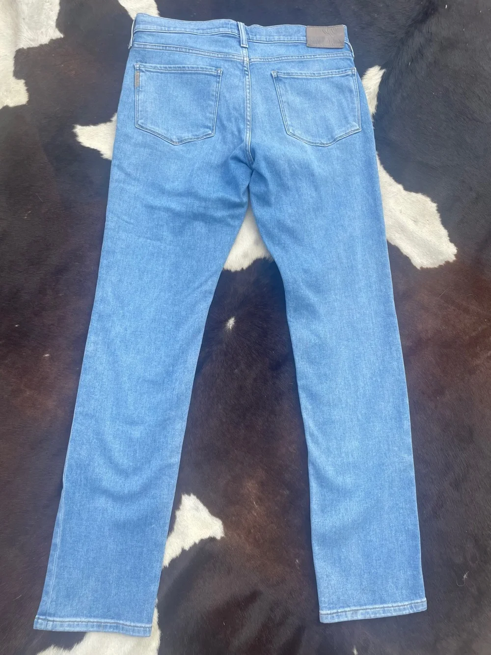 PAIGE Men's Slim Straight‎ Jeans in Medium Blue Wash